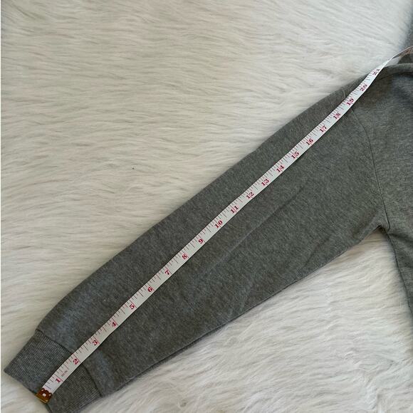 NWT Anxiety Club Dripping Smiley Face Gray Hooded Sweatshirt Oversized SZ Small - Picture 10 of 12